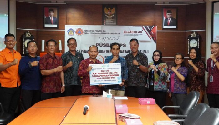 Terapkan Tanggung Jawab Sosial dan Lingkungan, BPBD Bali Terima Bantuan PT Pelindo