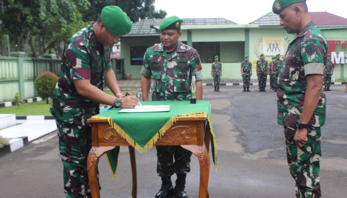 Dandim 0510/Tigaraksa Pimpin Upacara Penyerahan jabatan Danramil 04/Cikupa