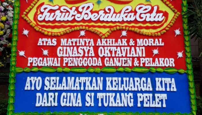 Heboh! Karangan Bunga Untuk Pelakor di HUT Kota Tangerang ke 31