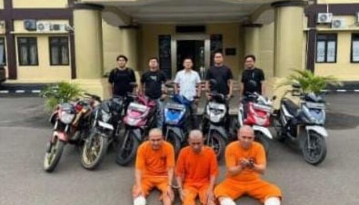 Tim Resmob Satreskrim Polres Serang Berhasil Tangkap 3 Bandit Spesialis Curanmor