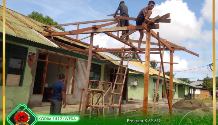 Program KASAD, Pembangunan Kantor Koramil 1512-02/Patani Capai 92 Persen