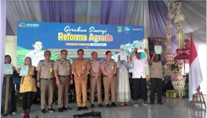 Badan Pertanahan Nasional Lakukan Gerakan Sinergi Reforma Agraria di Kabupaten Tangerang