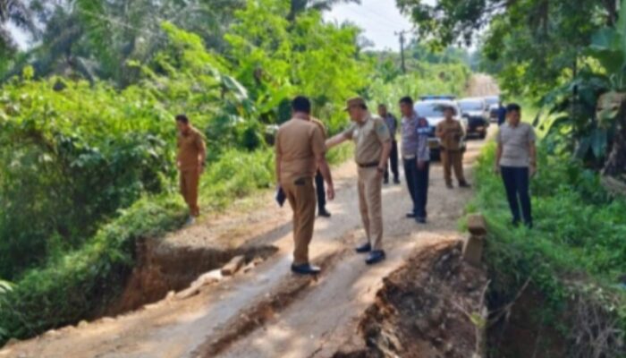 Pj Bupati Tebo Tinjau Jalan Putus di Desa Rimbo Mulyo