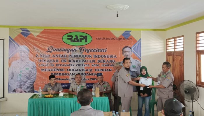 Rapi Kabupaten Serang Adakan Bimbingan Organisasi di Cikande Permai