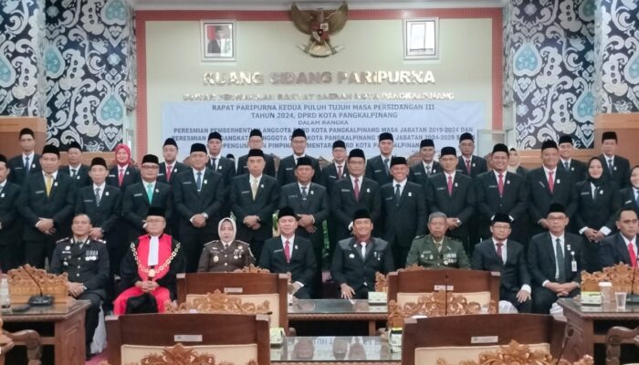 30 Anggota DPRD Kota Pangkalpinang Masa Jabatan 2024 –2029 Resmi Dilantik