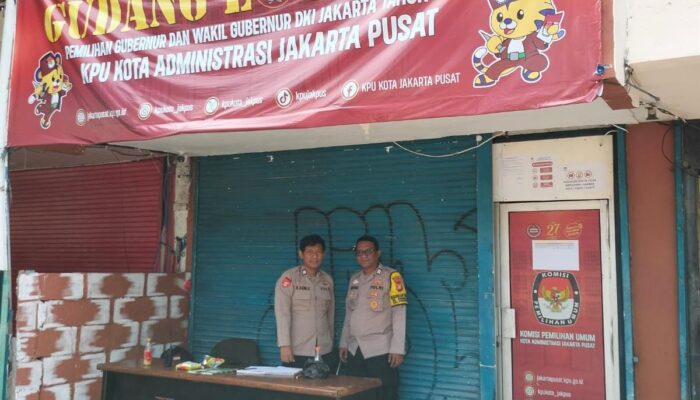 Polsek Kemayoran Lakukan Pengamanan KPUD, Jaga Pilkada DKI Jakarta Aman dan Damai