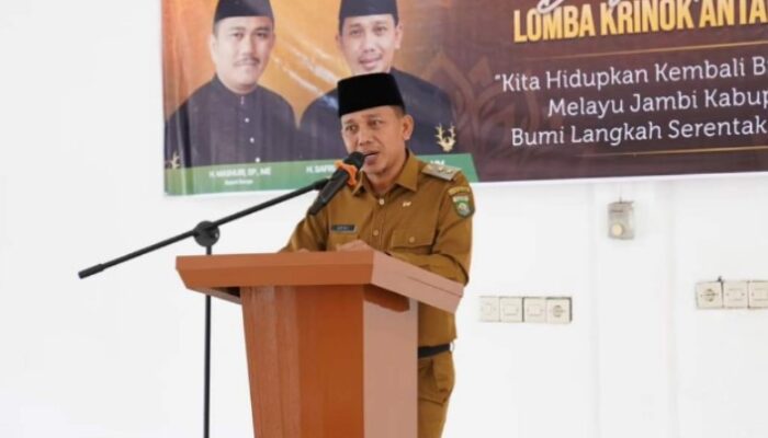 Wakil Bupati Bungo Apresiasi Kegiatan Lomba Krinok Antar Kecamatan