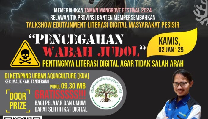 Cegah Wabah Judol, Ikuti Talk Show Edutainment di Taman Mangrove Festival 2024